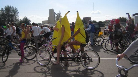 bananas in costume